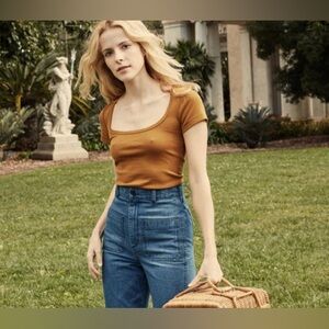 Doen Brigitte Tee in Sepia - XS